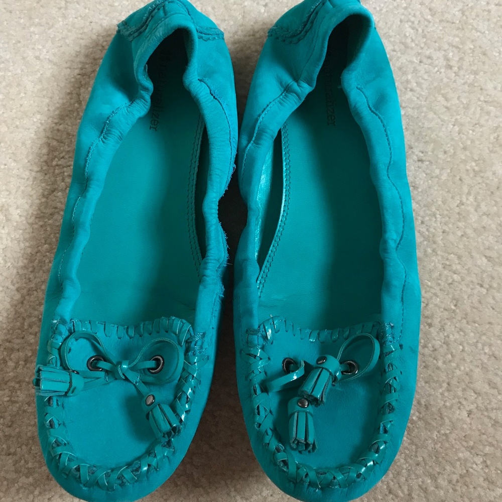 COPY - Naturalizer | Turquoise Loafers with Tassel Bow
